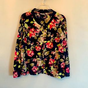 Floral bomber jacket
